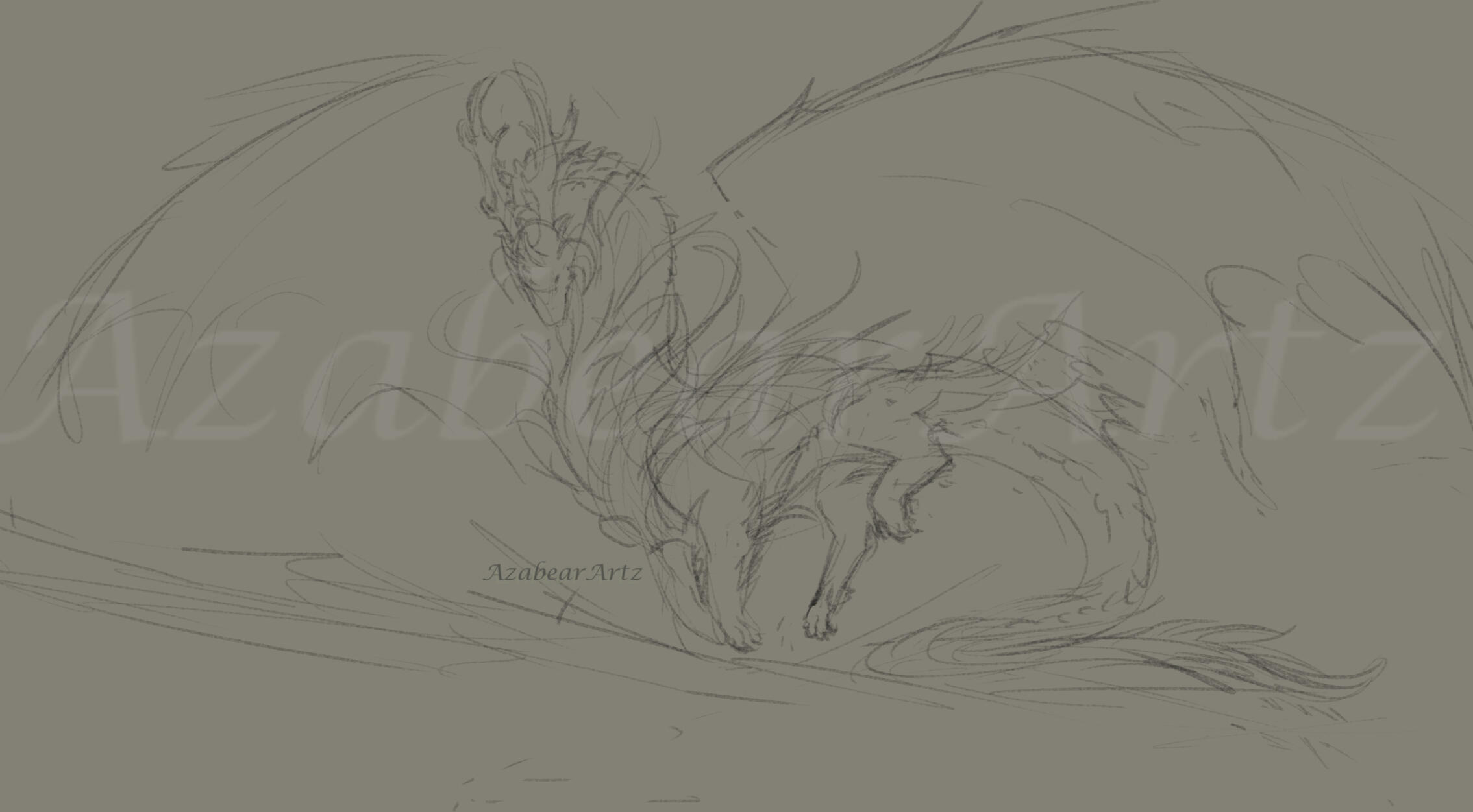 Black and white line sketch Black and white line sketch